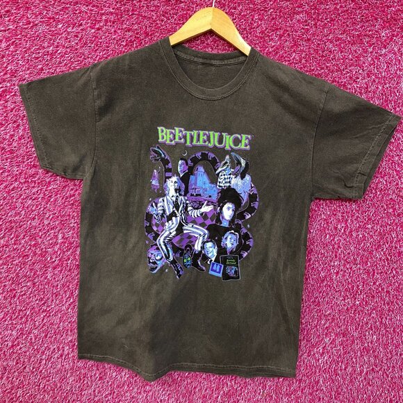 Beetlejuice Collage Illustration Graphic Design T-Shirt XL - Picture 3 of 4